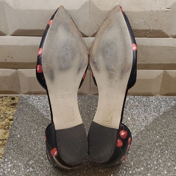 J. CREW Sadie Flat with Cherry Print - Size 8 1/2 - Picture 6 of 7
